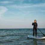 A woman on a Stand-Up Paddle Board