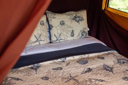 Chirps Safari Tent - One of the double beds