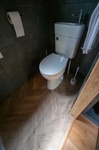 The Nook Shepherd Hut - En-suite toilet